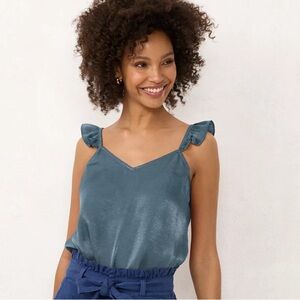 Lauren Conrad scalloped tank